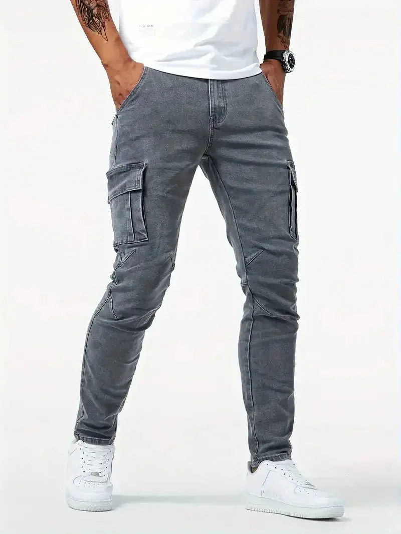 Denim Jeans Cargo Trousers - CAAYWORLD CAAYWORLD
