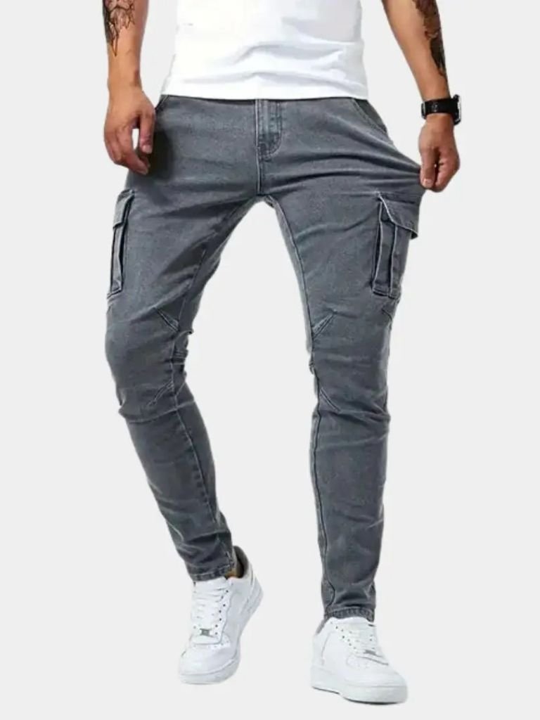 Denim Jeans Cargo Trousers - CAAYWORLD CAAYWORLD