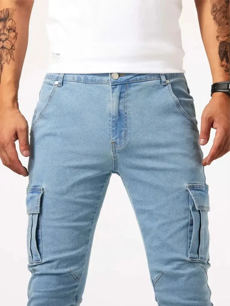 Denim Jeans Cargo Trousers - CAAYWORLD CAAYWORLD