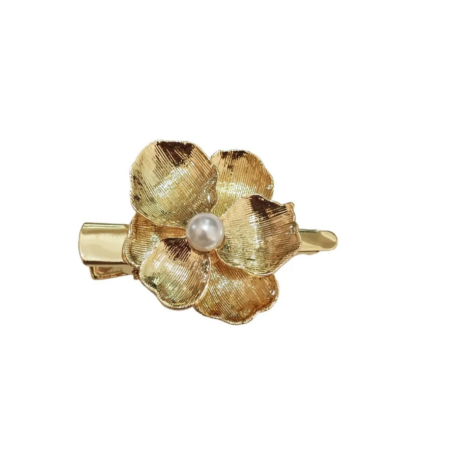 Floral Hair Clip Set ¨C 4-Piece Elegant Blooming Barrettes hot