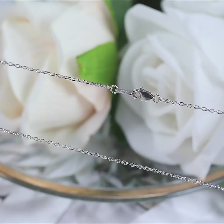 Simple Design Cross and Box Chain Sterling Silver Necklace Carly Jewelry