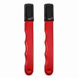 Two identical red EdgeSharp sharpeners with protective covers, 2 Pack