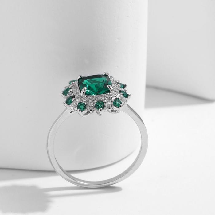 Beautiful Halo Cushion Cut Engagement Ring in Sterling Silver Shineofidamond