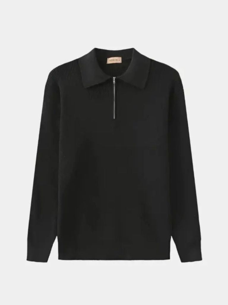 Essential Half Zip Sweater - CAAYWORLD CAAYWORLD