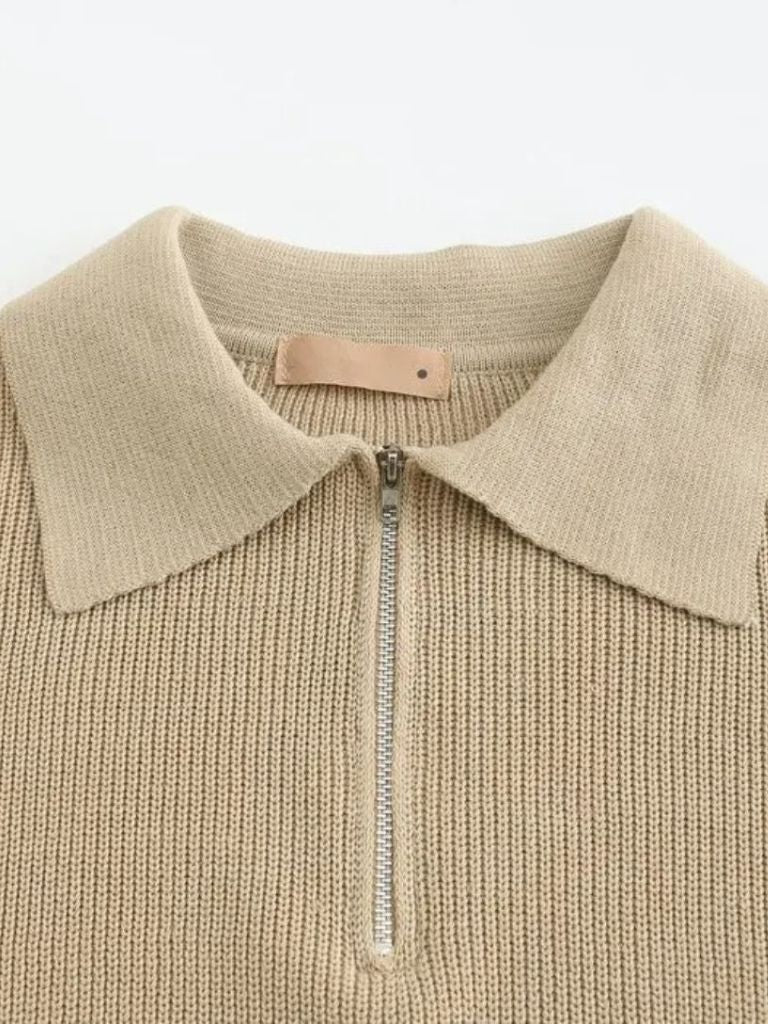 Essential Half Zip Sweater - CAAYWORLD CAAYWORLD