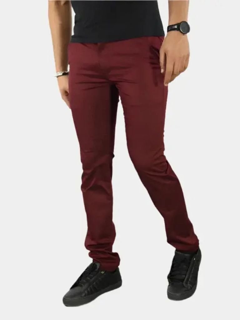 Essential Slim Fit Straight Trousers - CAAYWORLD CAAYWORLD