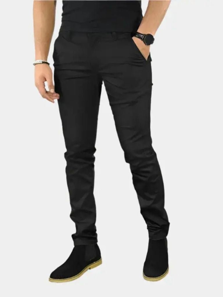 Essential Slim Fit Straight Trousers - CAAYWORLD CAAYWORLD