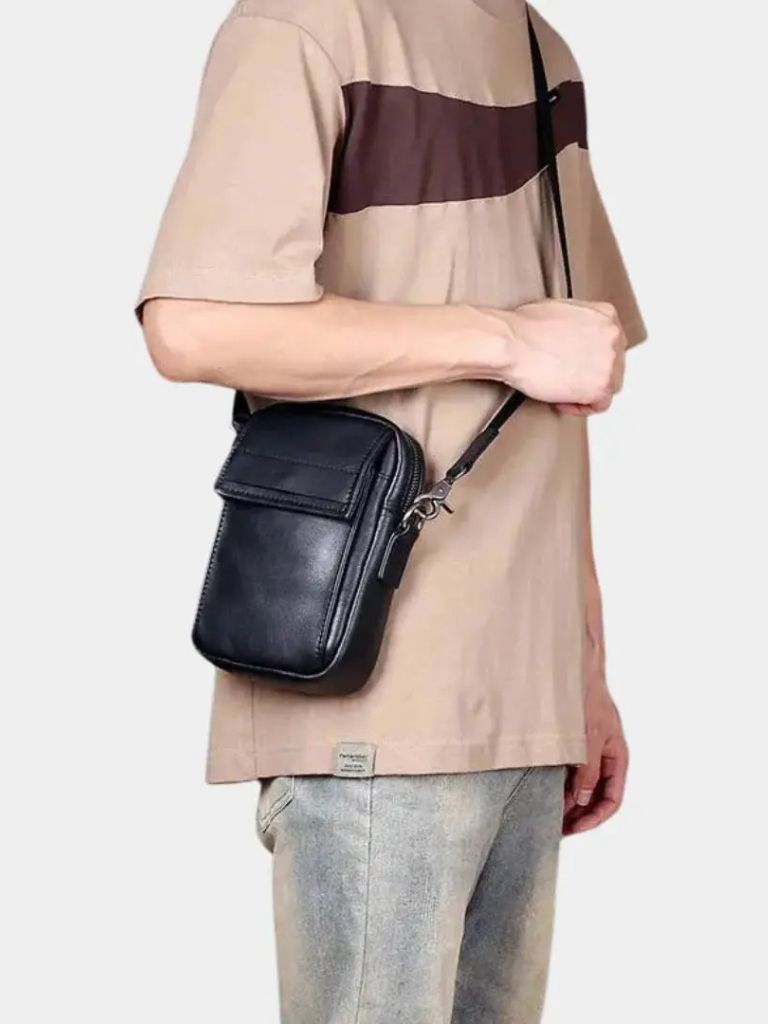 Essential Small Leather Shoulder Bag - CAAYWORLD CAAYWORLD