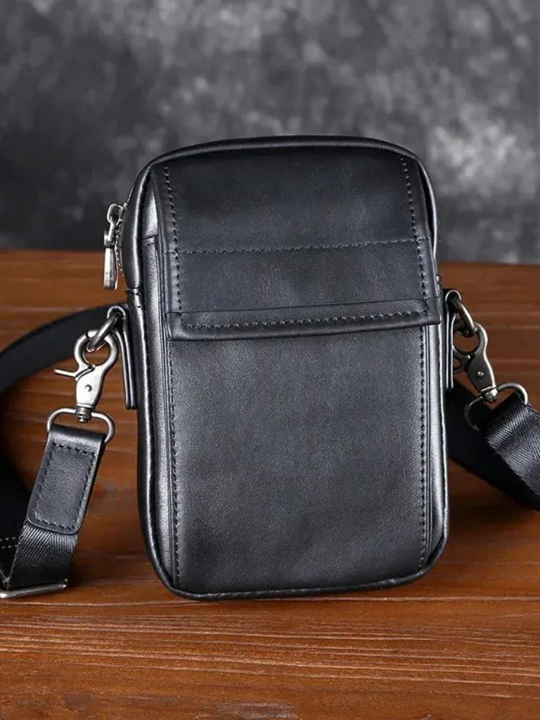 Essential Small Leather Shoulder Bag - CAAYWORLD CAAYWORLD