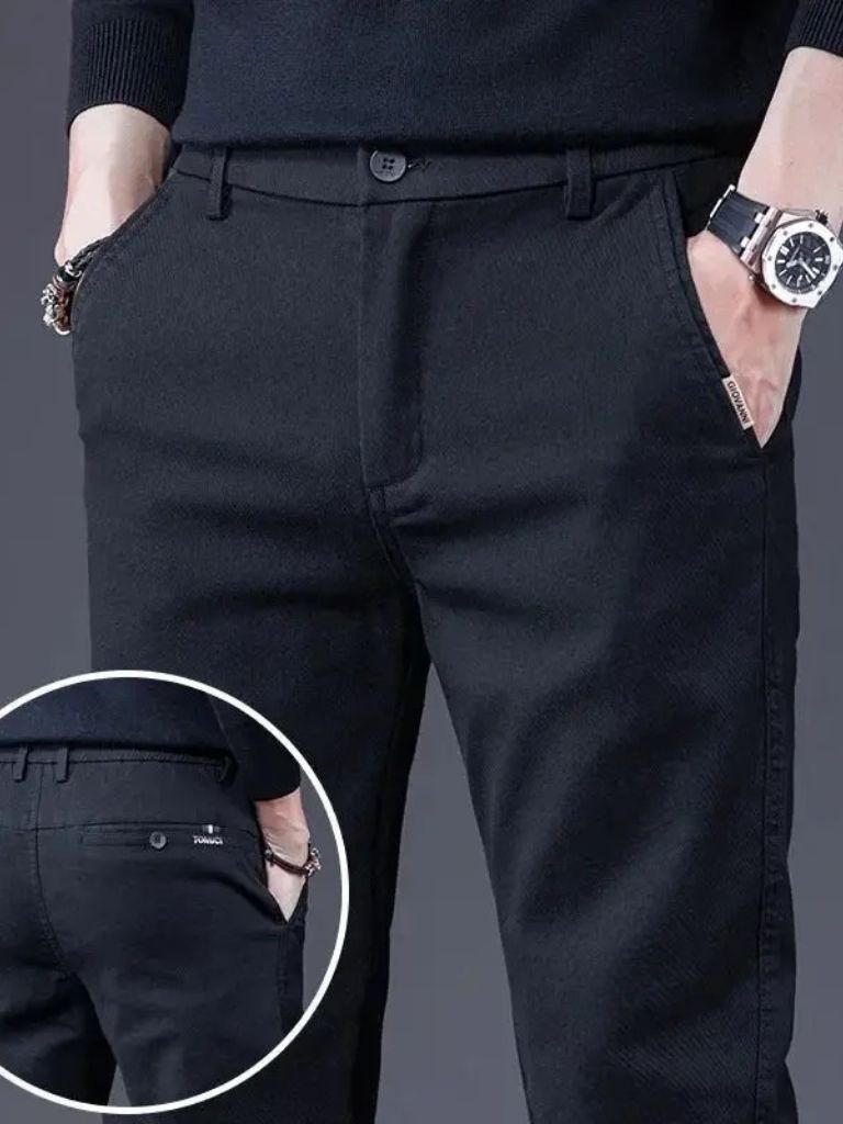 Essential Stretchy Straight Trousers - CAAYWORLD CAAYWORLD