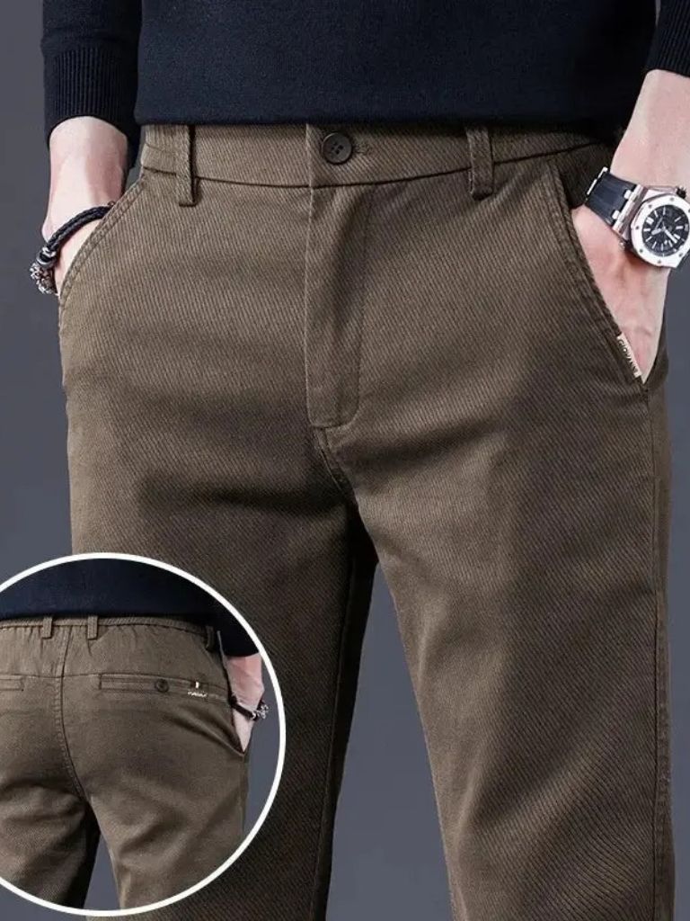 Essential Stretchy Straight Trousers - CAAYWORLD CAAYWORLD