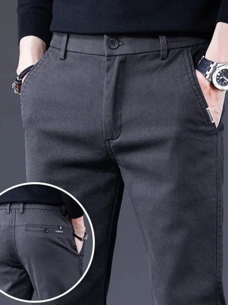 Essential Stretchy Straight Trousers - CAAYWORLD CAAYWORLD