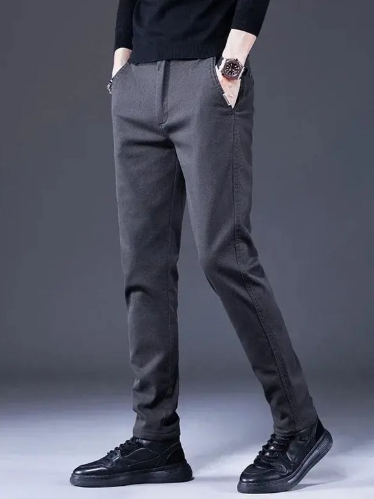 Essential Stretchy Straight Trousers - CAAYWORLD CAAYWORLD