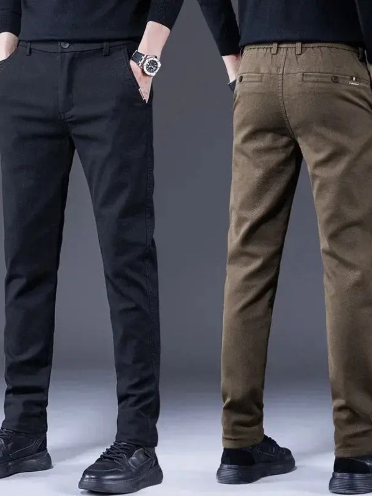 Essential Stretchy Straight Trousers - CAAYWORLD CAAYWORLD