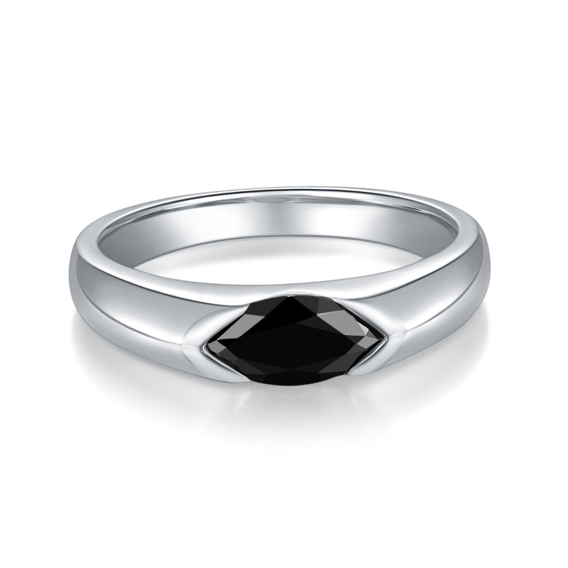 Marquise Cut 1.0ct Men &Women Moissanite Wedding Band shine of diamond