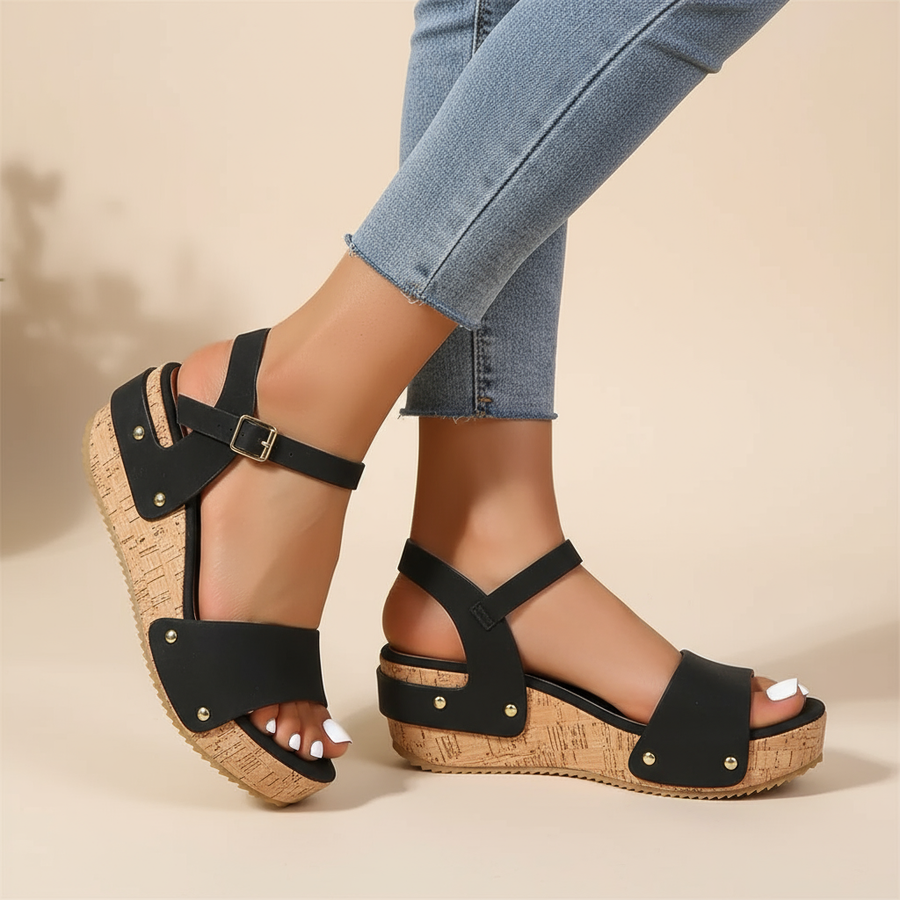Freya™ | Chic Wedge Sandals