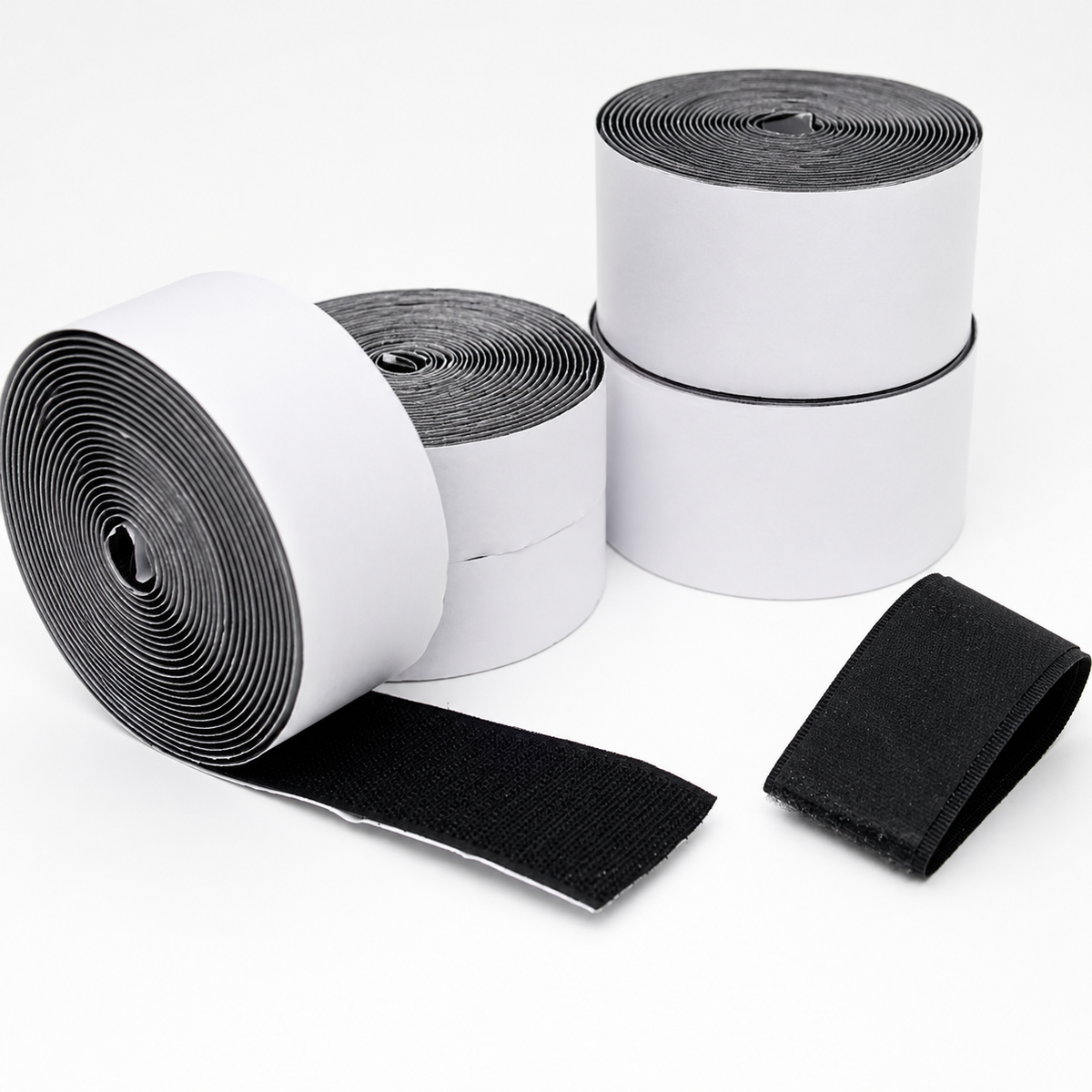 Griploop adhesive hook-loop roll kit on white