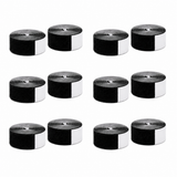 Six Griploop matched sets, twelve physical hook and loop rolls