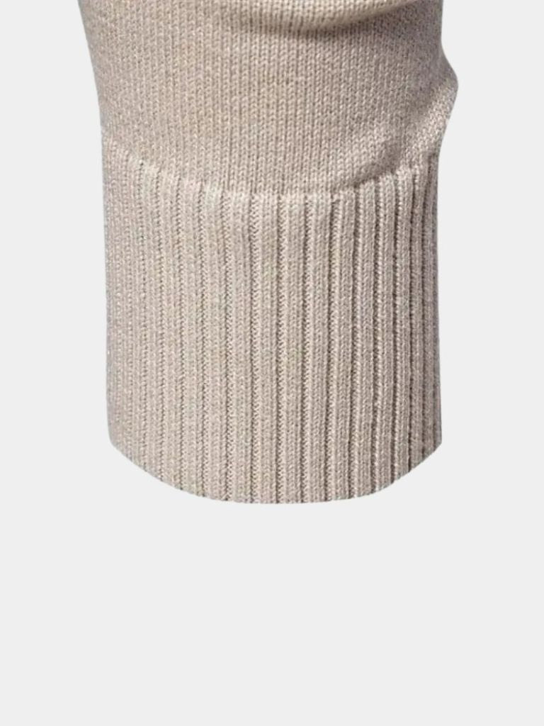Half Zip Knitwear Solid Color Cardigan Sweater - CAAYWORLD CAAYWORLD