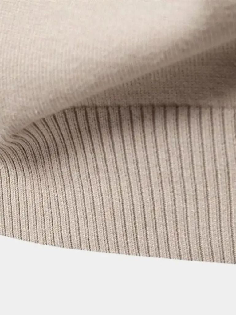Half Zip Knitwear Solid Color Cardigan Sweater - CAAYWORLD CAAYWORLD