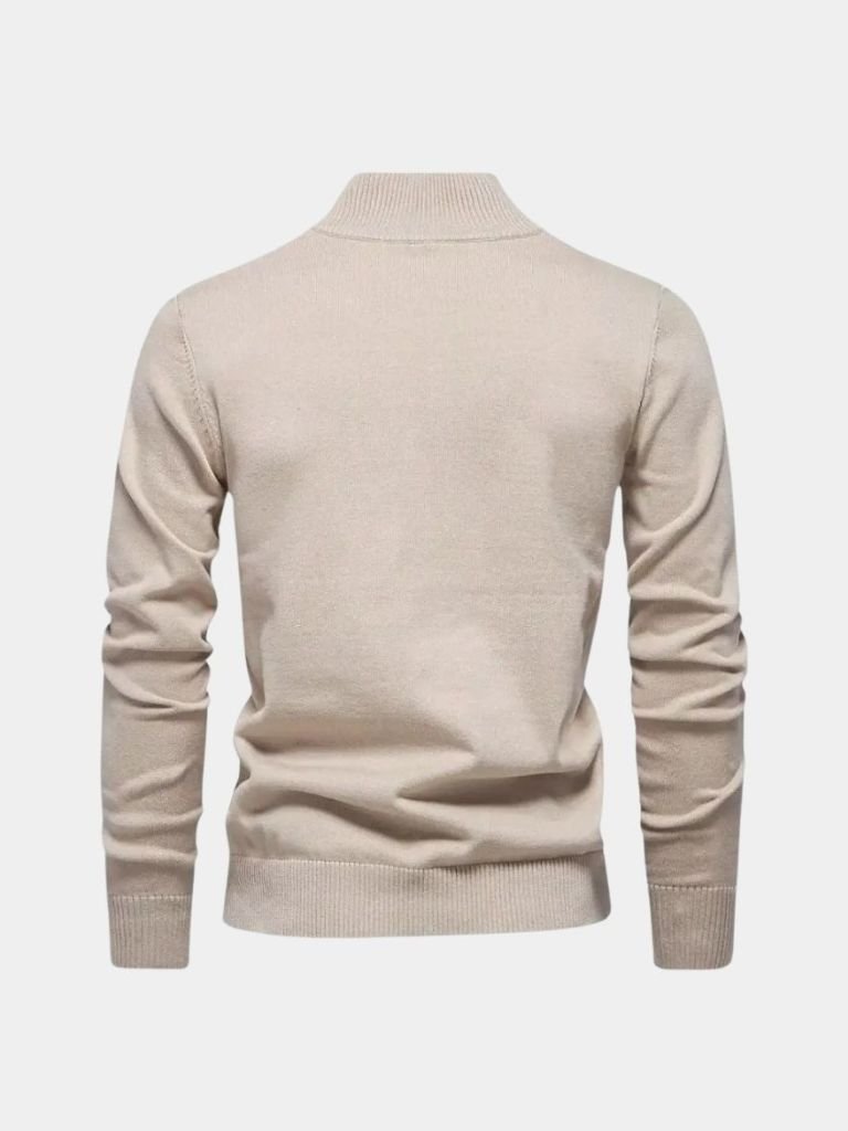 Half Zip Knitwear Solid Color Cardigan Sweater - CAAYWORLD CAAYWORLD