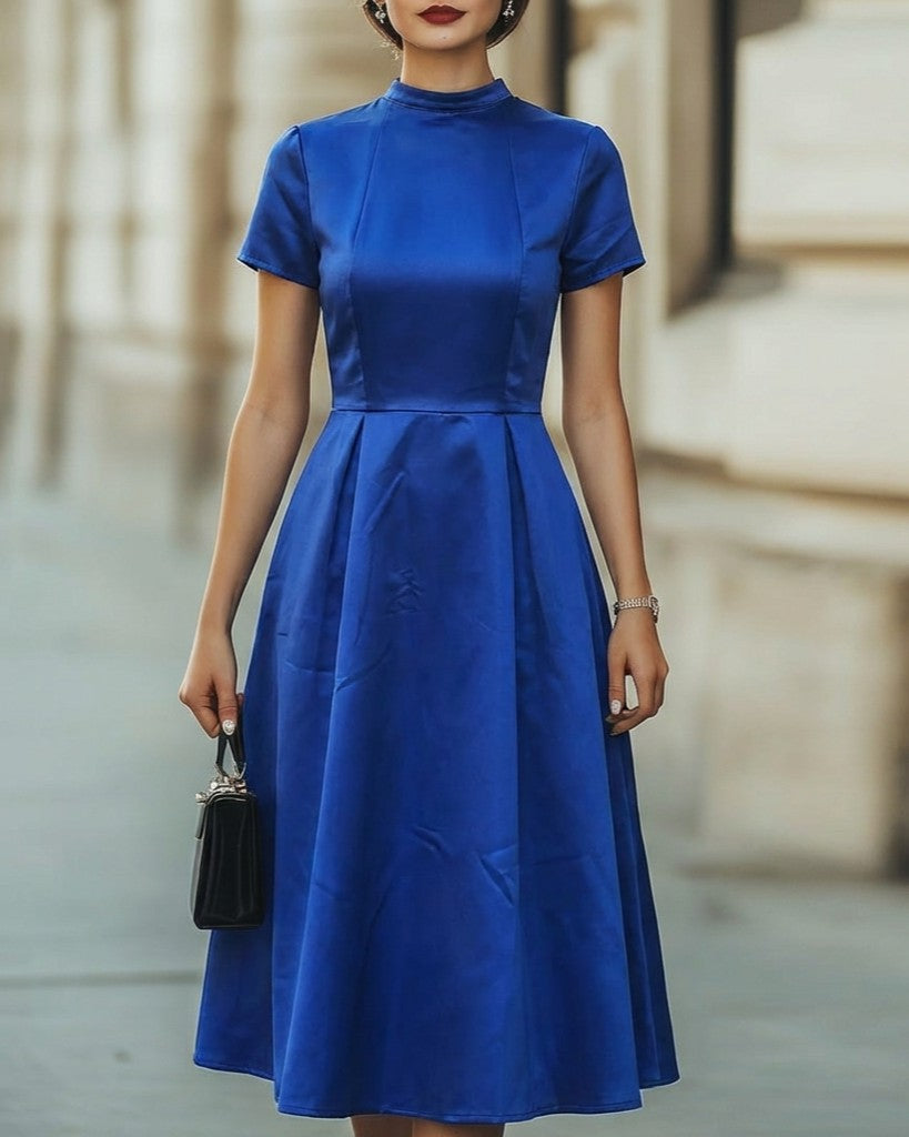 Classic Elegance A-Line Midi Dress