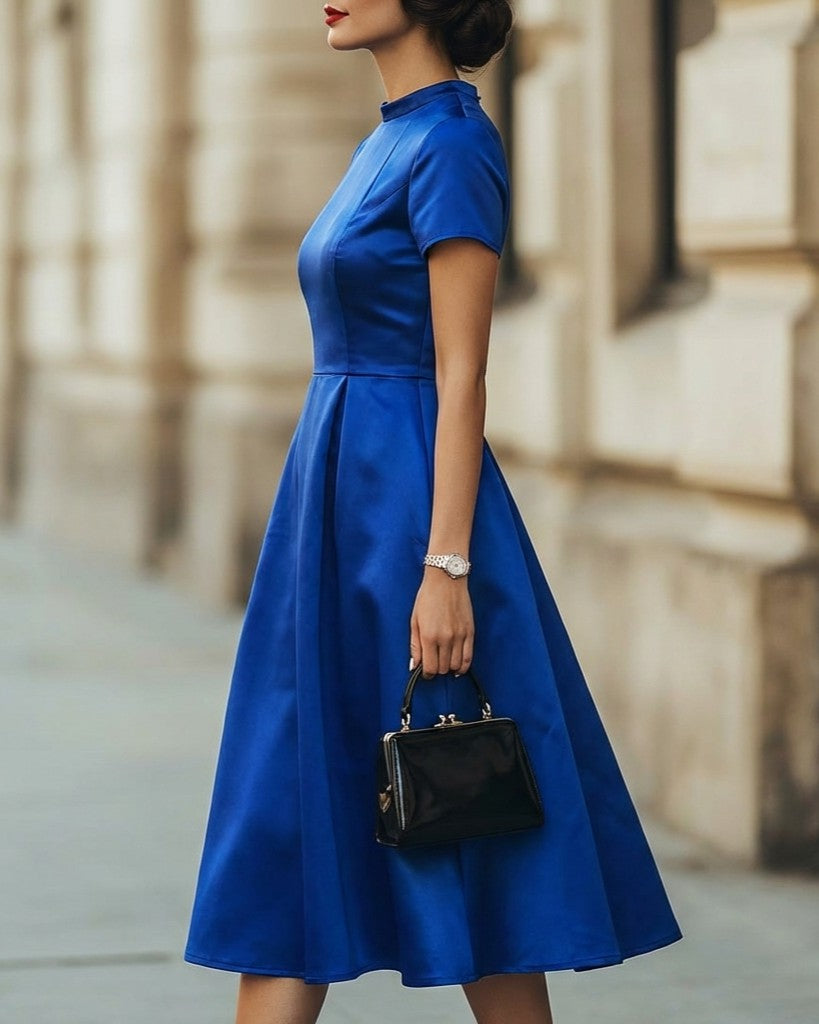 Classic Elegance A-Line Midi Dress