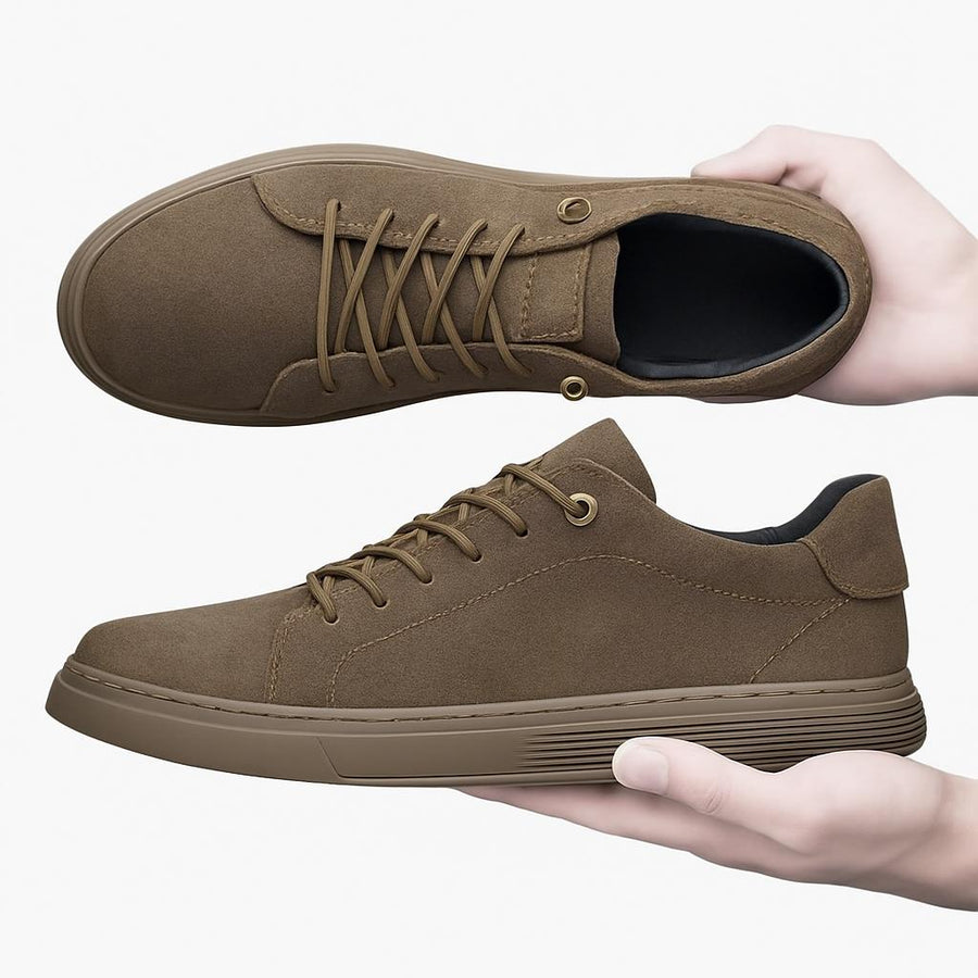 Brown Suede Leather Shoes - Caay Shop