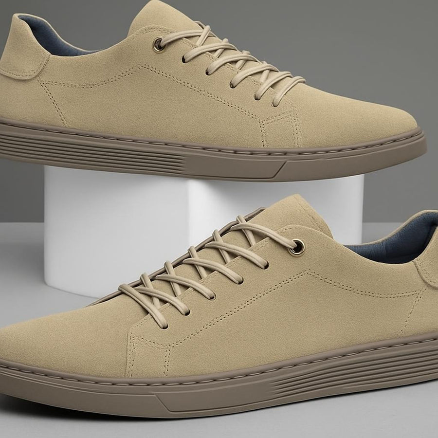 Brown Suede Leather Shoes - Caay Shop