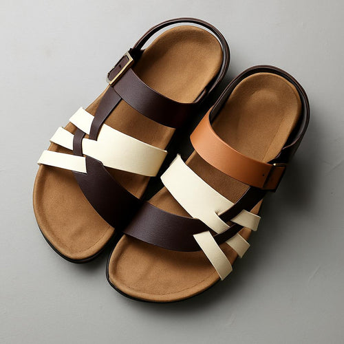 Genuine Leather Strappy - Sandals