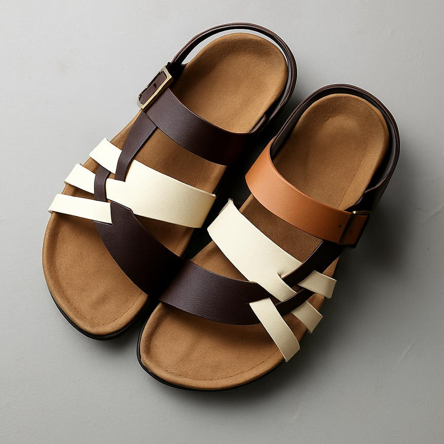 Genuine Leather Strappy - Sandals