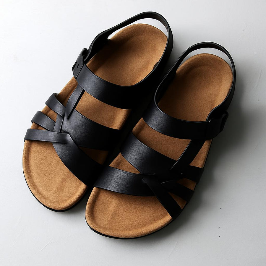 Genuine Leather Strappy - Sandals