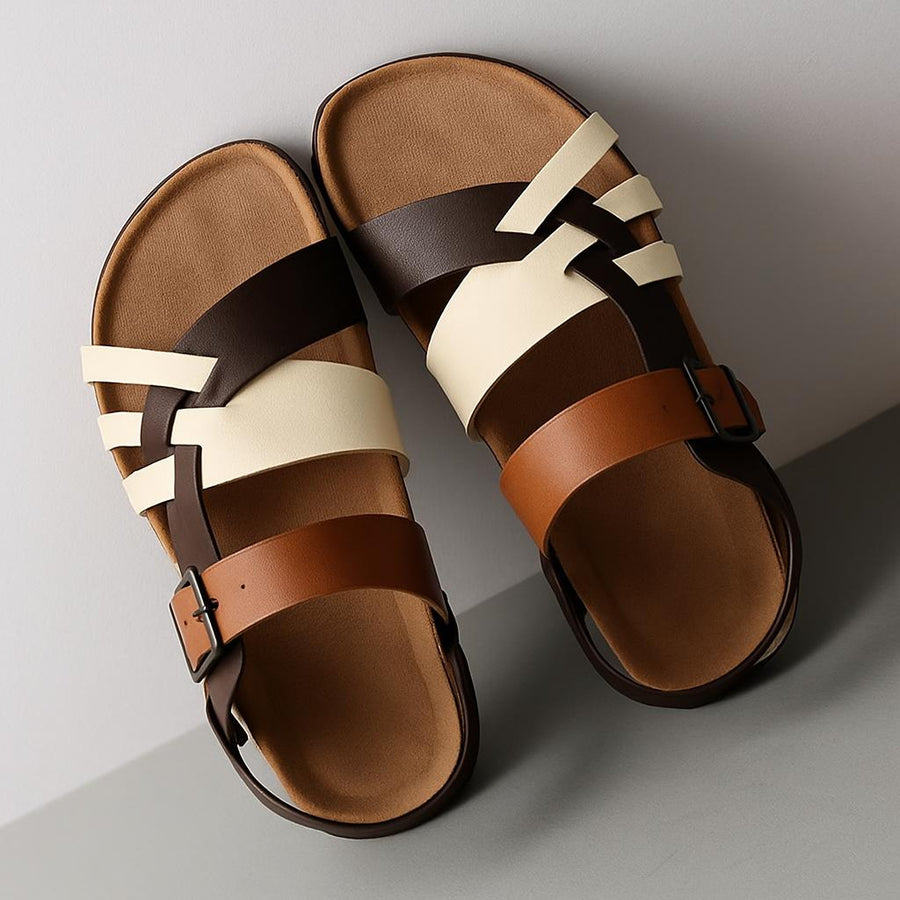 Genuine Leather Strappy - Sandals