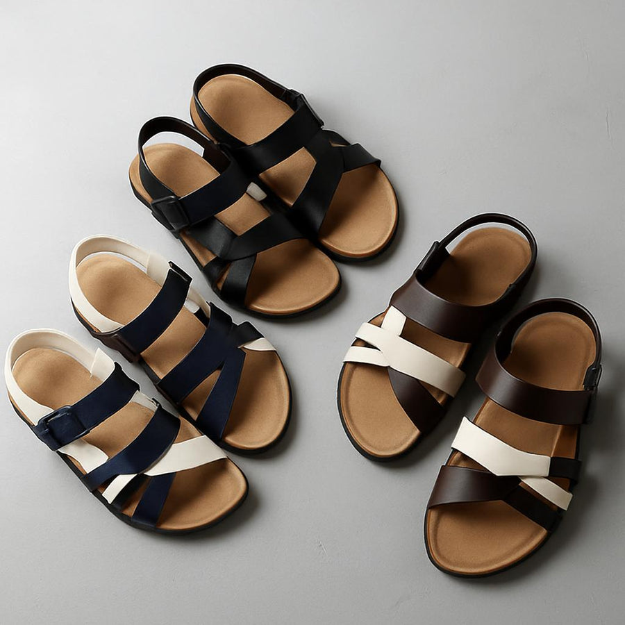 Genuine Leather Strappy - Sandals