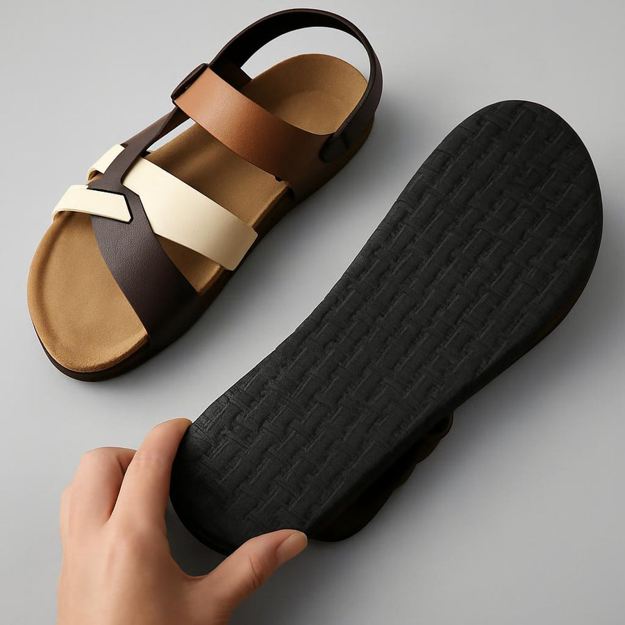 Genuine Leather Strappy - Sandals