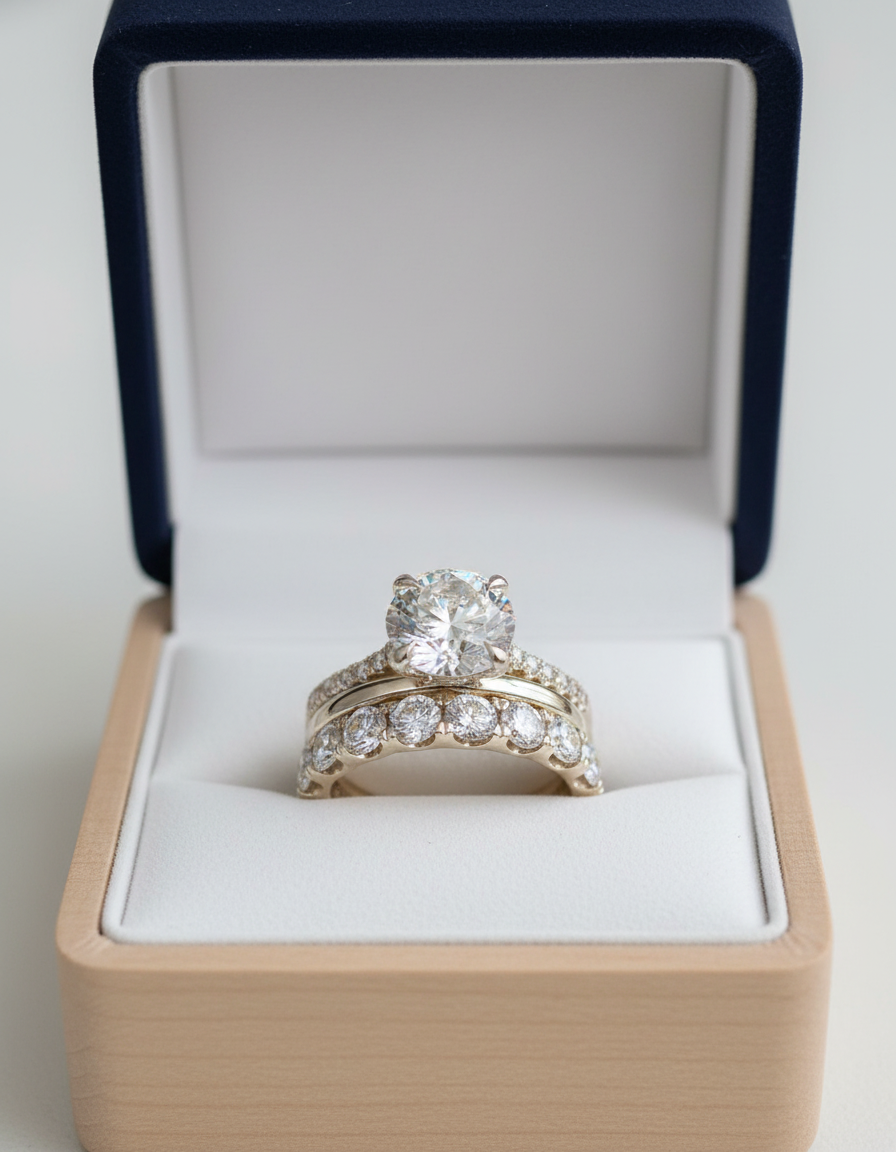 3PCS 4.0Ct Oval Cut Sterling Silver Bridal Set