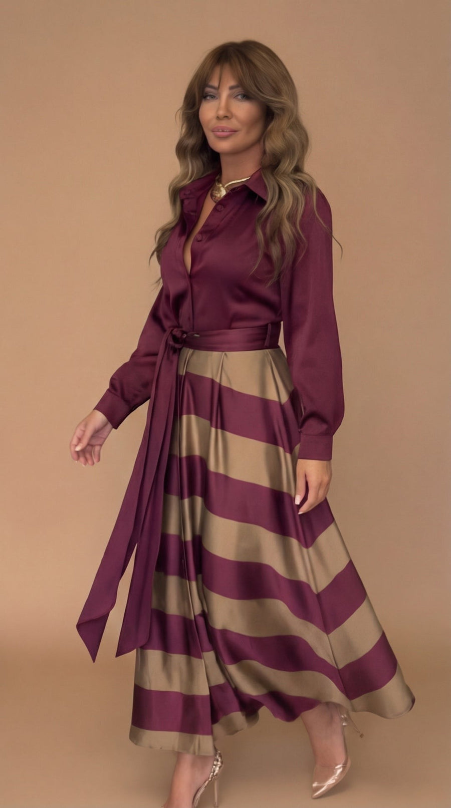 Mila™ | Striped Maxi Dress