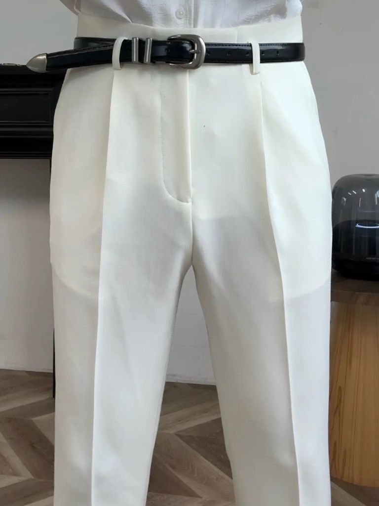Hollywood Classic Trousers (Belt Included) - CAAYWORLD CAAYWORLD