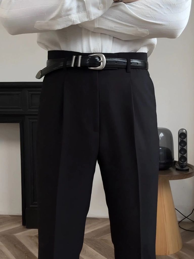 Hollywood Classic Trousers (Belt Included) - CAAYWORLD CAAYWORLD