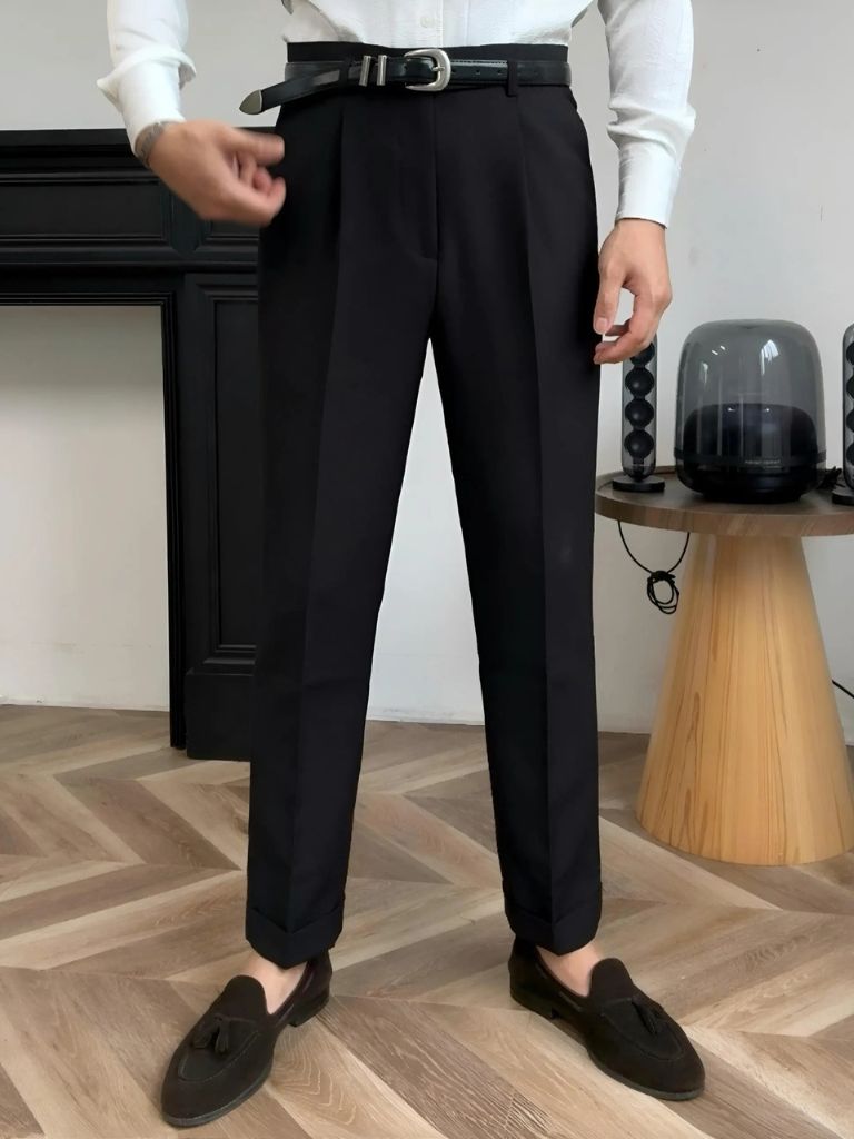 Hollywood Classic Trousers (Belt Included) - CAAYWORLD CAAYWORLD