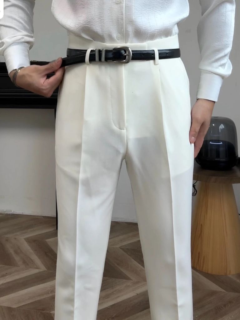 Hollywood Classic Trousers (Belt Included) - CAAYWORLD CAAYWORLD