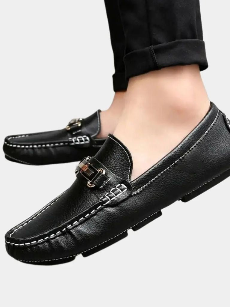 Italian Design Leather Loafers - CAAYWORLD CAAYWORLD