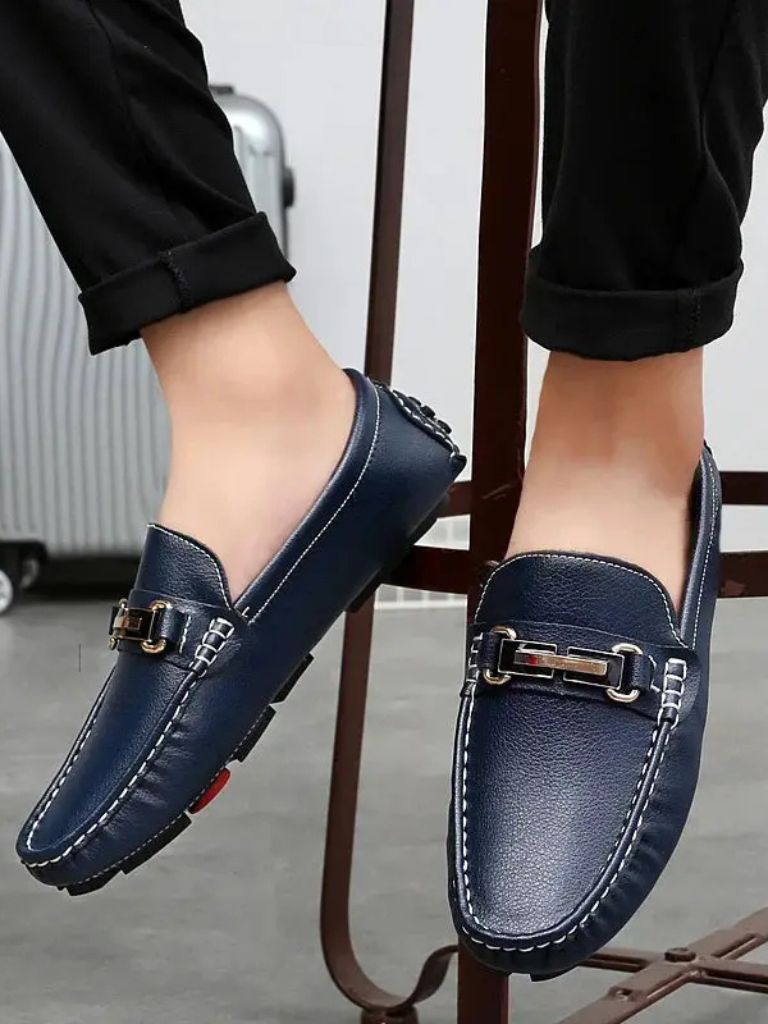 Italian Design Leather Loafers - CAAYWORLD CAAYWORLD