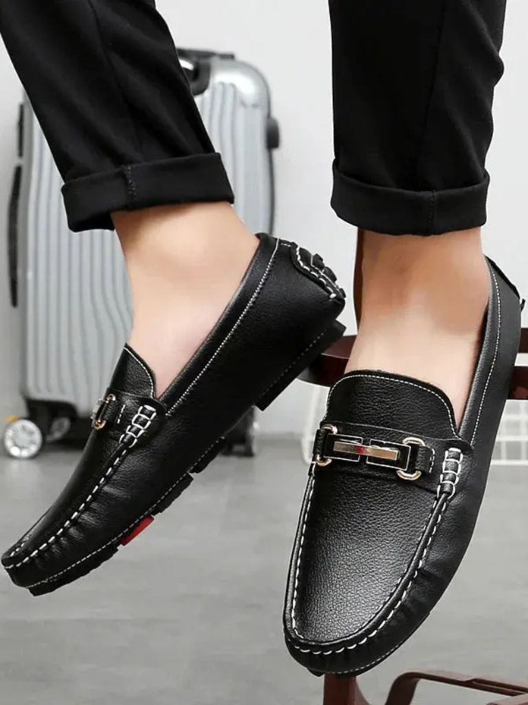 Italian Design Leather Loafers - CAAYWORLD CAAYWORLD