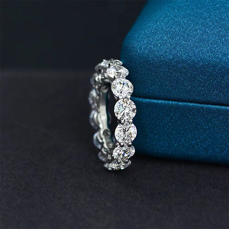 2PCS Cushion Cut Bridal Set in Sterling Silver shine of diamond