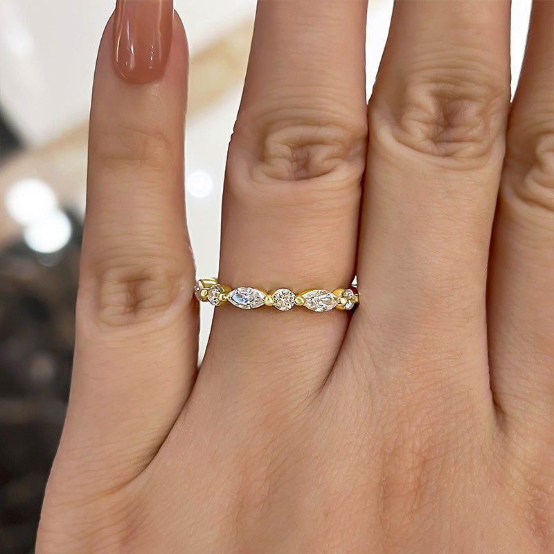 Cushion Cut Golden Tone Bridal Ring Set In Sterling Silver Shineofdiamond