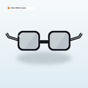 Kestryn Silver Mirror Lens / Graphic Black Frame