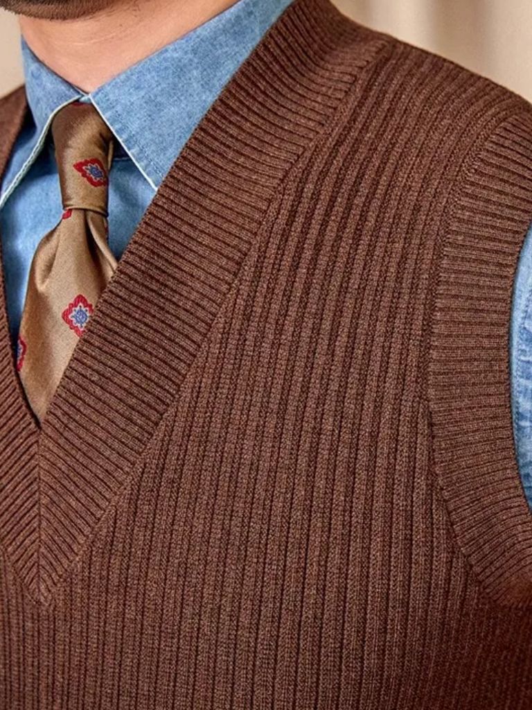 Knit Vest Waistcoat - CAAYWORLD CAAYWORLD