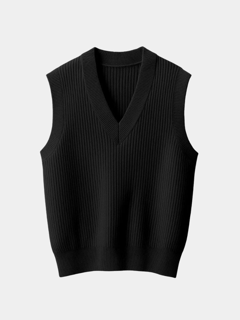 Knit Vest Waistcoat - CAAYWORLD CAAYWORLD