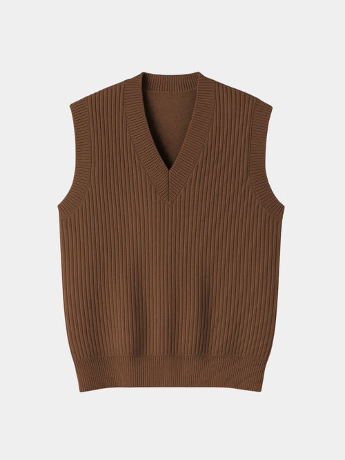 Knit Vest Waistcoat - CAAYWORLD CAAYWORLD